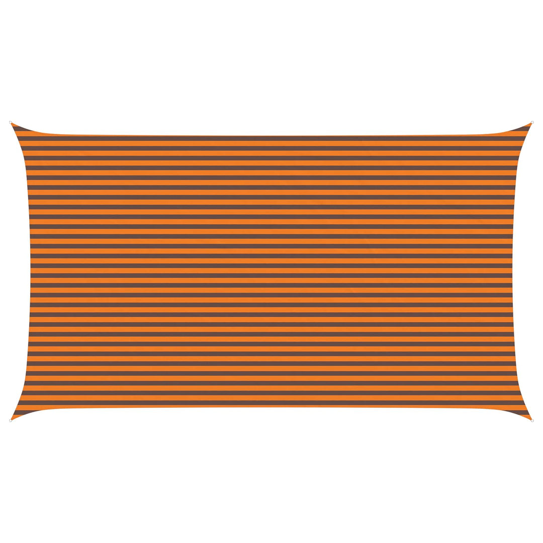 Solskygge sejl Orange og Brun 7 x 4 m 100% polyester Oxford