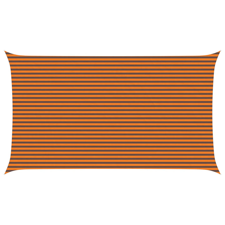 Solskygge sejl Orange og Brun 7 x 4 m 100% polyester Oxford