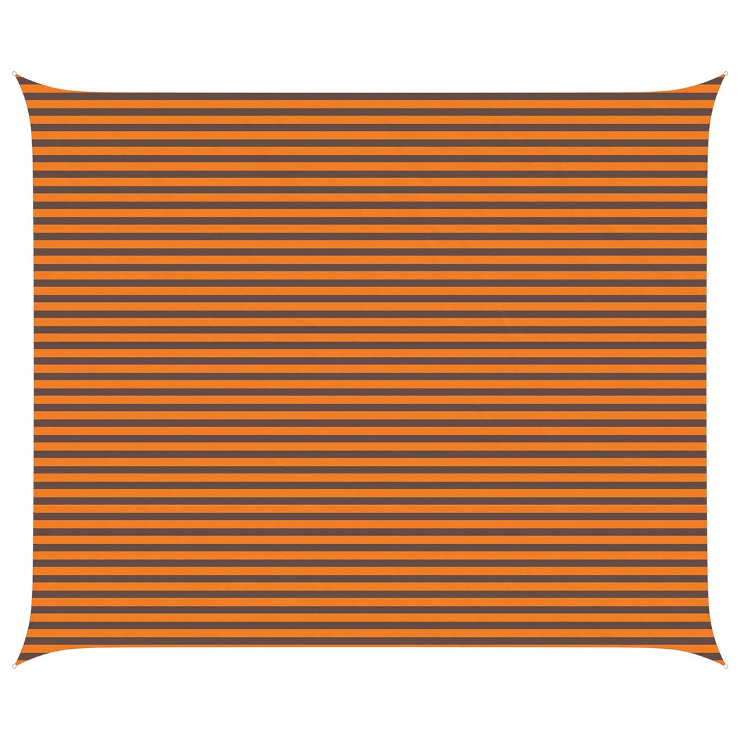 Solskygge sejl Orange og Brun 6 x 5 m 100% polyester Oxford