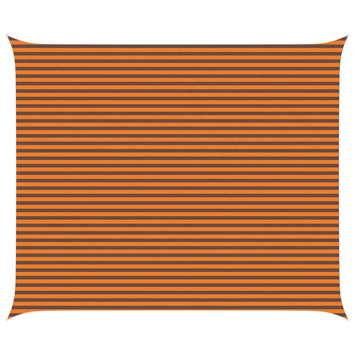 Solskygge sejl Orange og Brun 6 x 5 m 100% polyester Oxford