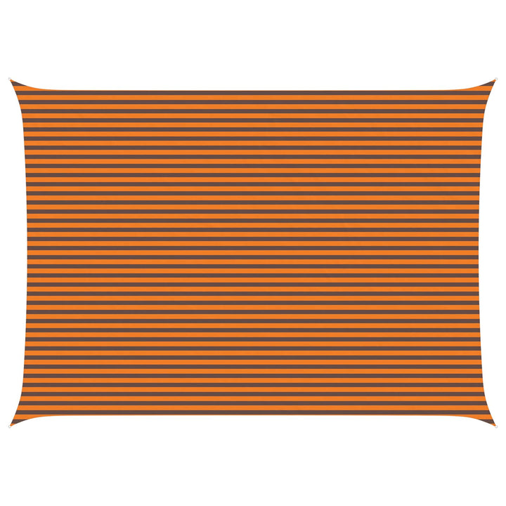 Solskygge sejl Orange og Brun 7 x 5 m 100% polyester Oxford