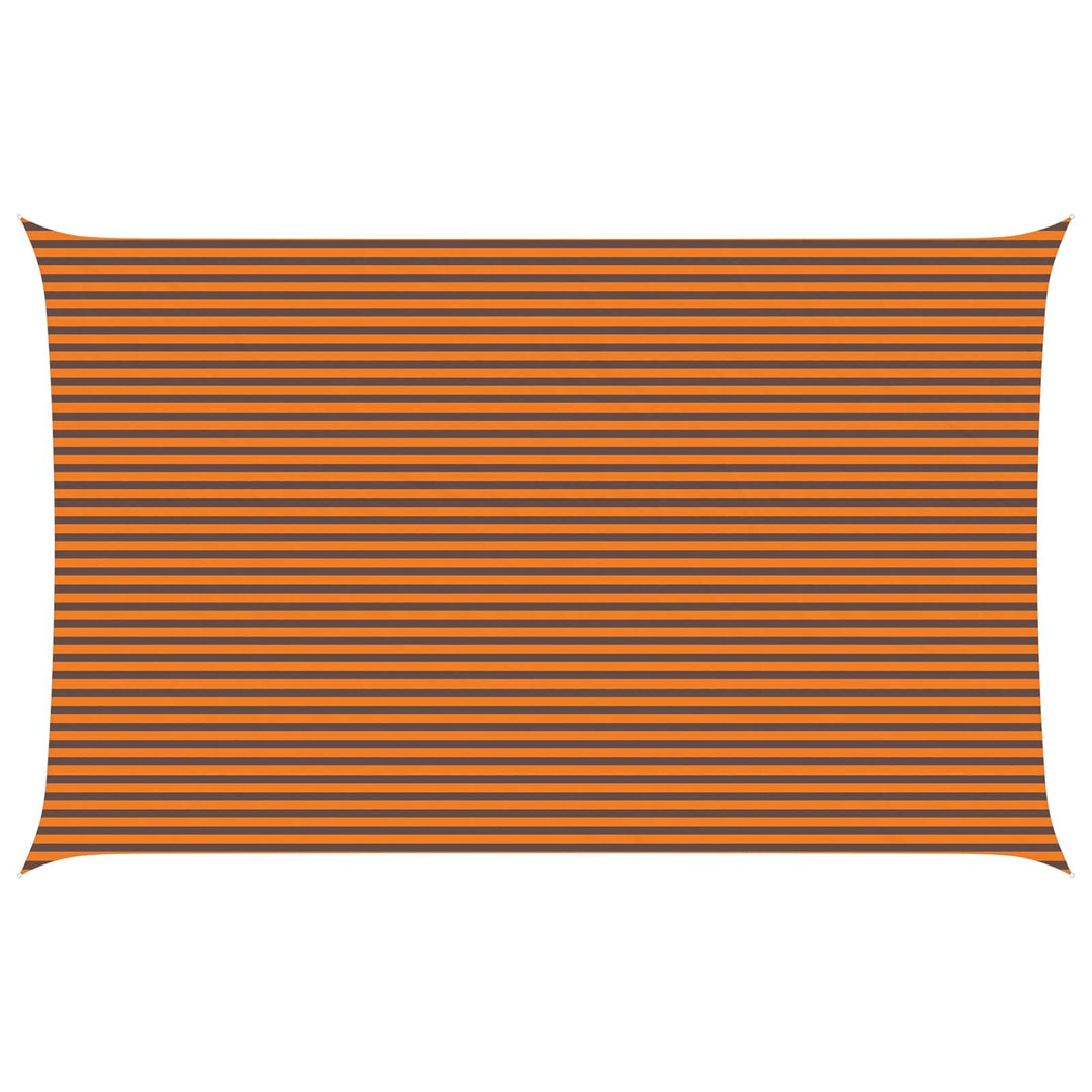 Solskygge sejl Orange og Brun 8 x 5 m 100% polyester Oxford