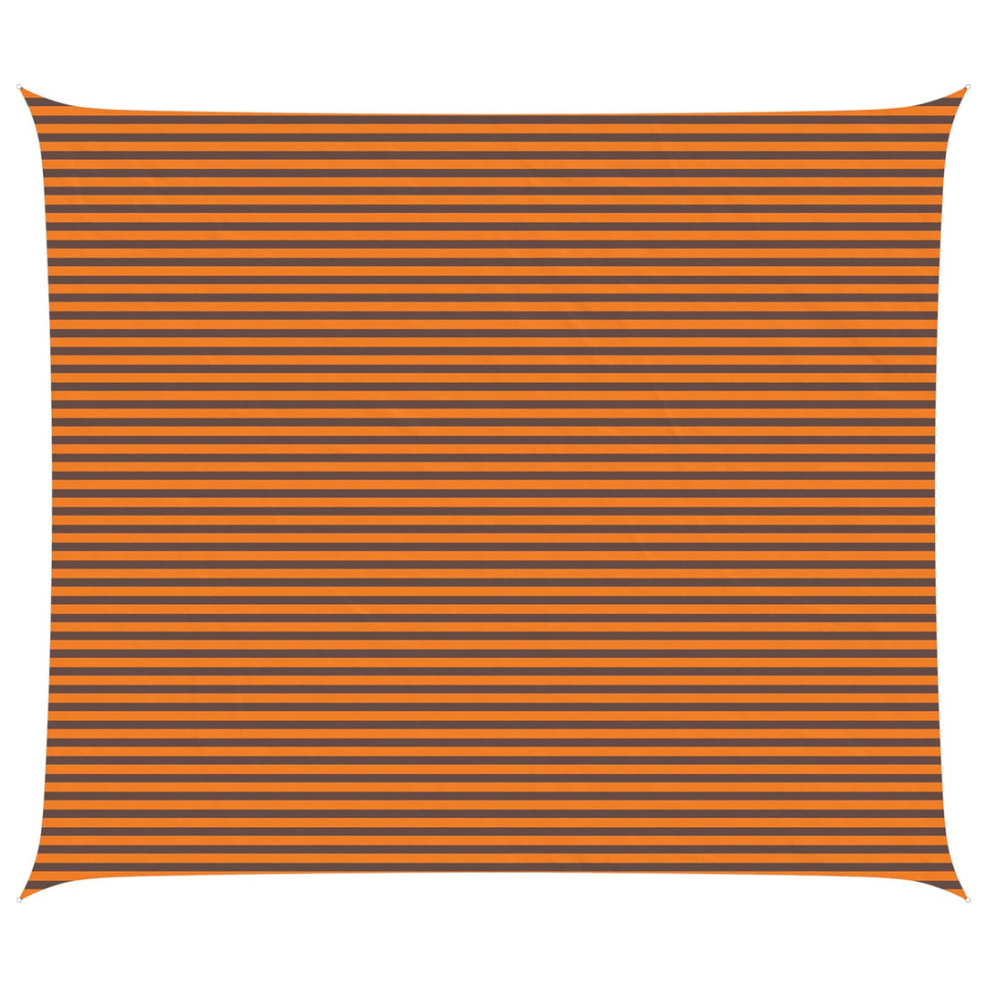 Solskygge sejl Orange og Brun 7 x 6 m 100% polyester Oxford