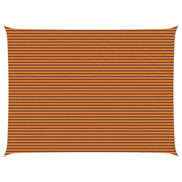 Solskygge sejl Orange og Brun 8 x 6 m 100% polyester Oxford