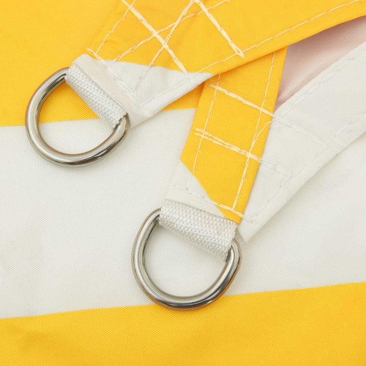 Solskygge sejl Gul og Hvid 4,5 × 3 m 100% polyester Oxford