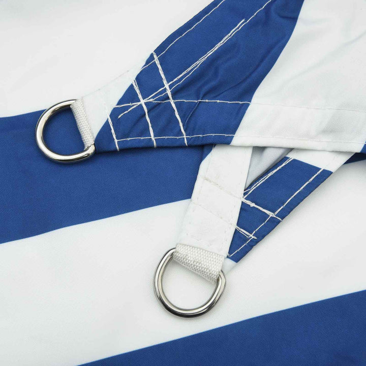 Solskygge sejl Blå og Hvid 4,5 x 3 m 100% polyester Oxford