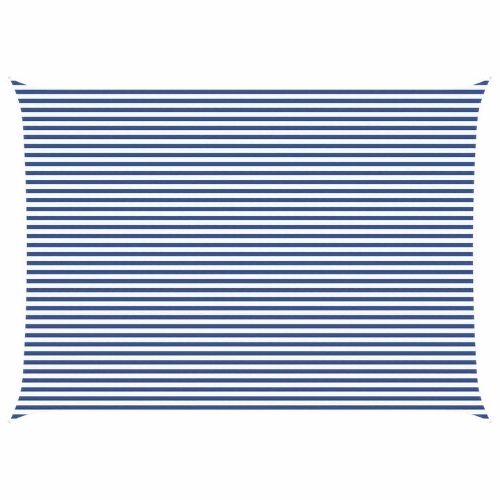 Solskygge sejl Blå og Hvid 7 x 5 m 100% polyester Oxford