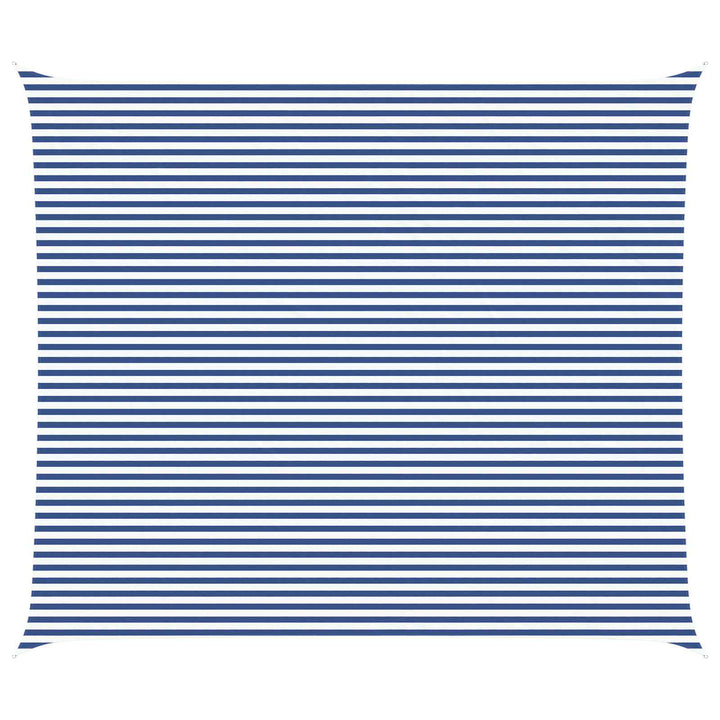 Solskygge sejl Blå og Hvid 7 x 6 m 100% polyester Oxford