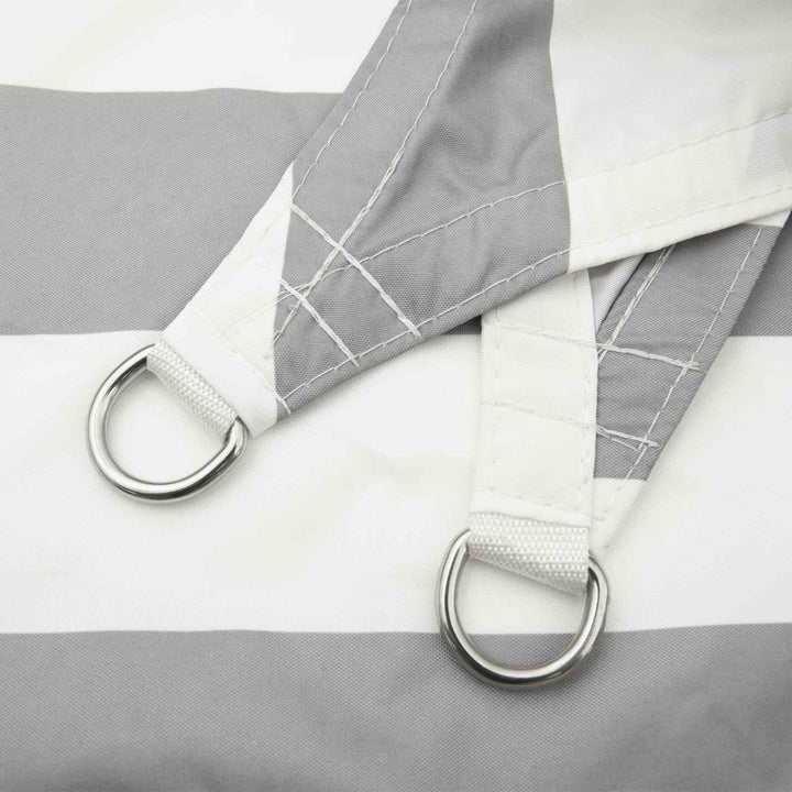 Solskygge sejl Lys Grå og Hvid 4 × 3 m 100% polyester Oxford