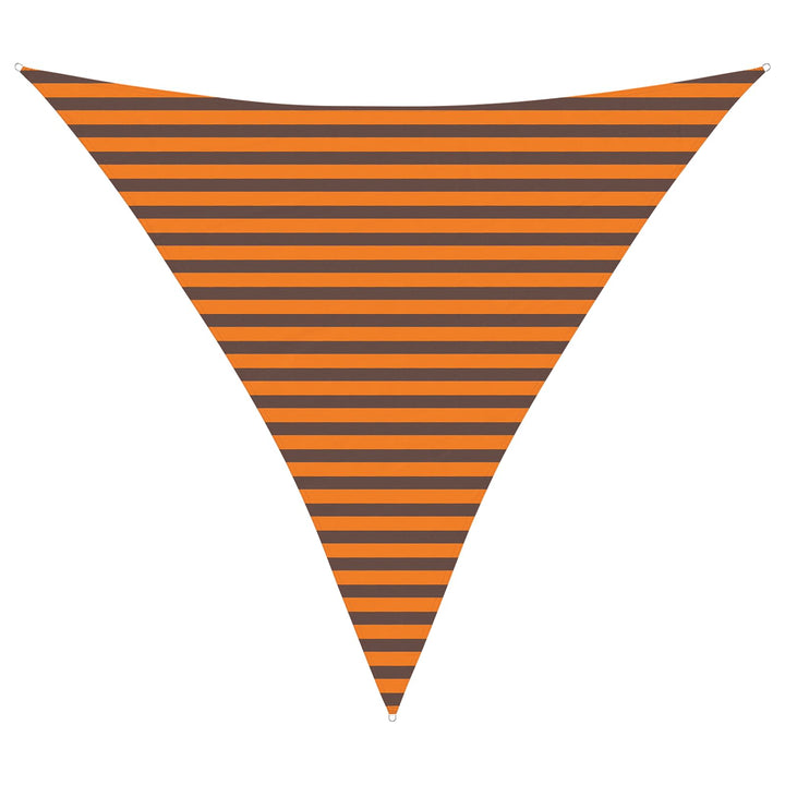 Solskygge sejl Orange og Brun 3,6 x 3,6 x 3,6 m