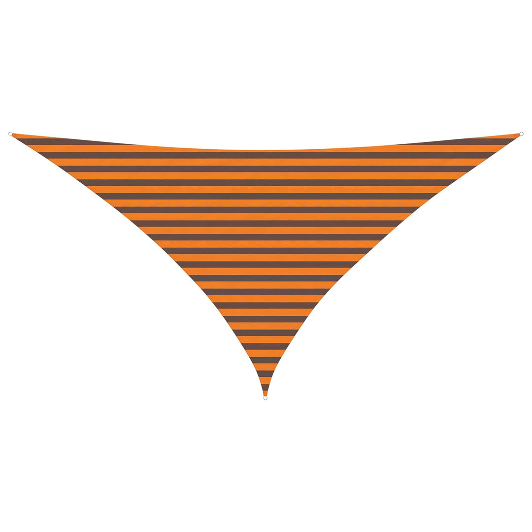 Solskygge sejl Orange og Brun 3,5 x 3,5 x 4,9 m