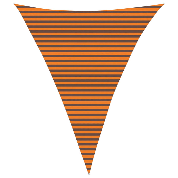 Solskygge sejl Orange og Brun 4 x 5 x 5 m 100% polyester Oxford