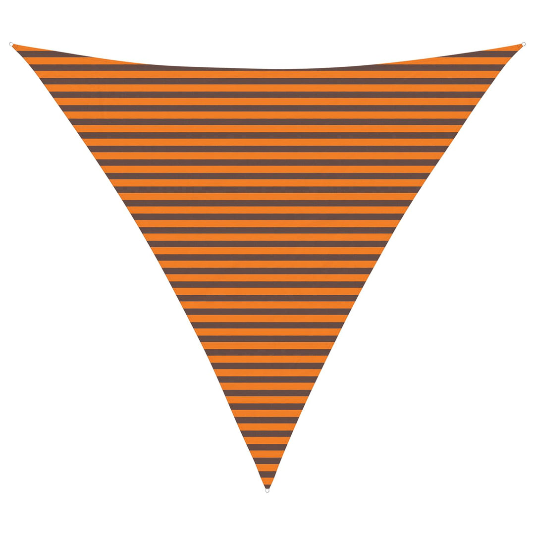 Solskygge sejl Orange og Brun 5 x 5 x 5 m 100% polyester Oxford