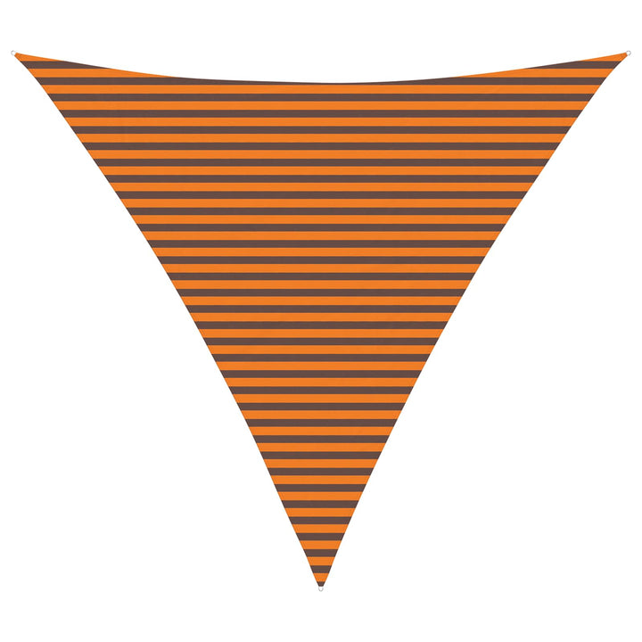 Solskygge sejl Orange og Brun 5 x 5 x 5 m 100% polyester Oxford