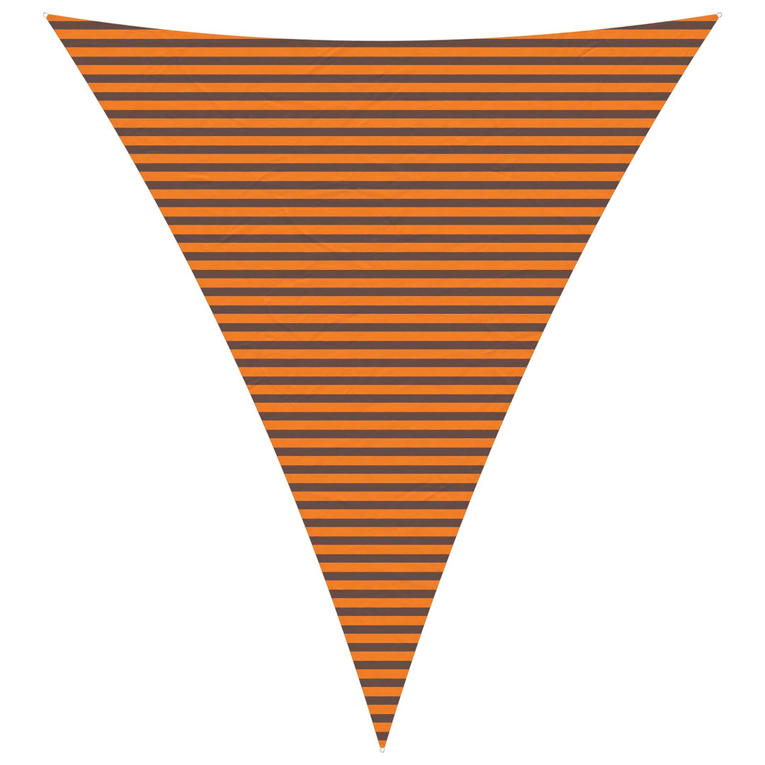 Solskygge sejl Orange og Brun 5 x 6 x 6 m 100% polyester Oxford
