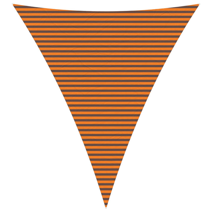 Solskygge sejl Orange og Brun 5 x 6 x 6 m 100% polyester Oxford