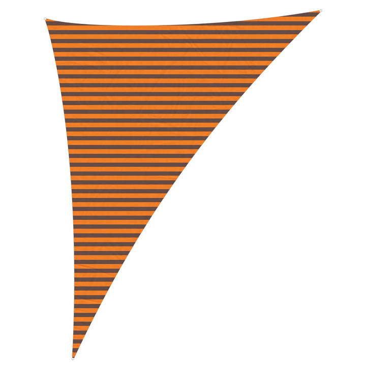 Solskygge sejl Orange og Brun 4 x 5 x 6,4 m