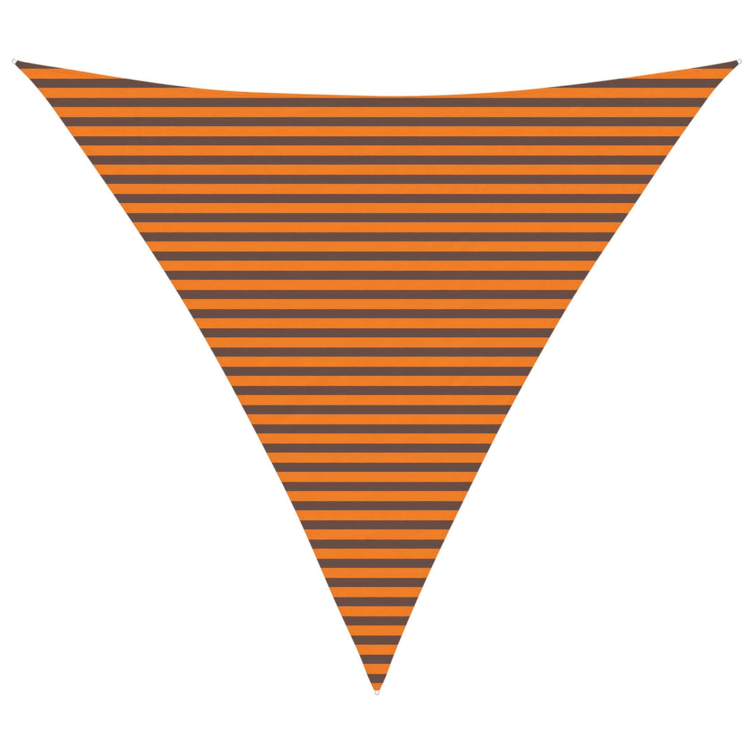 Solskygge sejl Orange og Brun 6 x 6 x 6 m 100% polyester Oxford