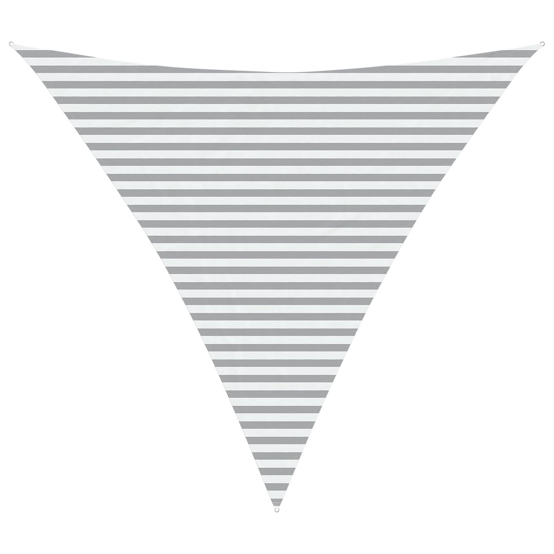 Solskygge sejl Lys Grå og Hvid 4,5 x 4,5 x 4,5 m