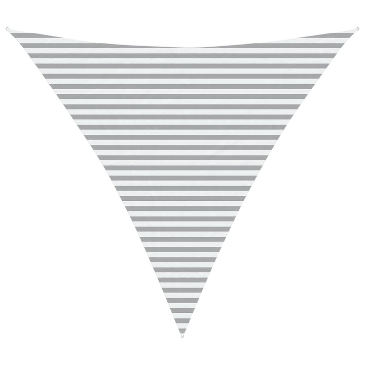 Solskygge sejl Lys Grå og Hvid 4,5 x 4,5 x 4,5 m