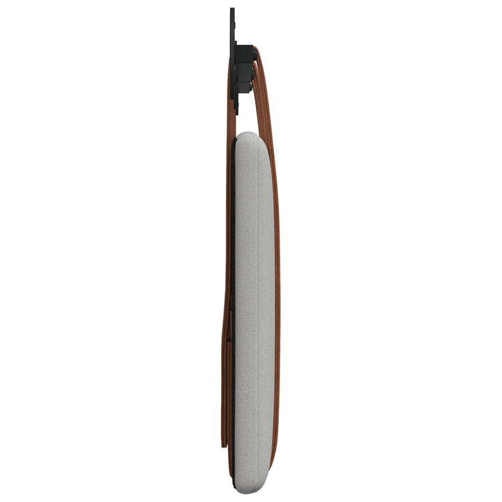 Hængende Hovedgavl Vægmonteret Skygrå 130 x 55 x 5 cm Antik PU
