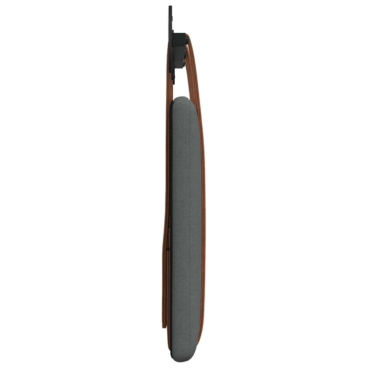 Hængende Hovedgavl Ensfarvet Mørkegrå 130 x 55 x 5 cm Antik PU
