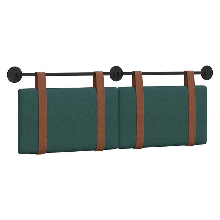 Hængende Hovedgavl Ensfarvet Mørkegrøn 130 x 55 x 5 cm Antik PU