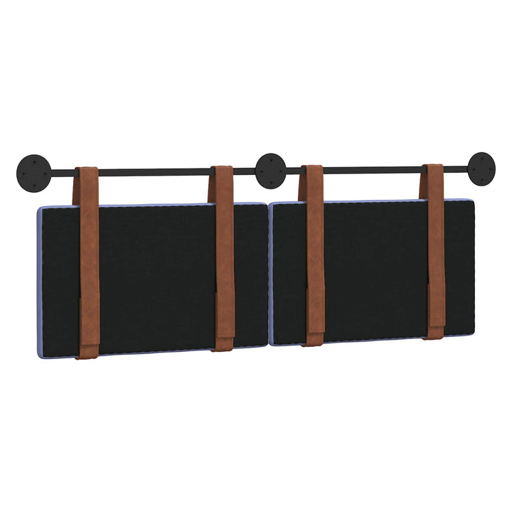 Hængende Hovedgavl Ensfarvet Jeans blå 130 x 55 x 5 cm Antik PU