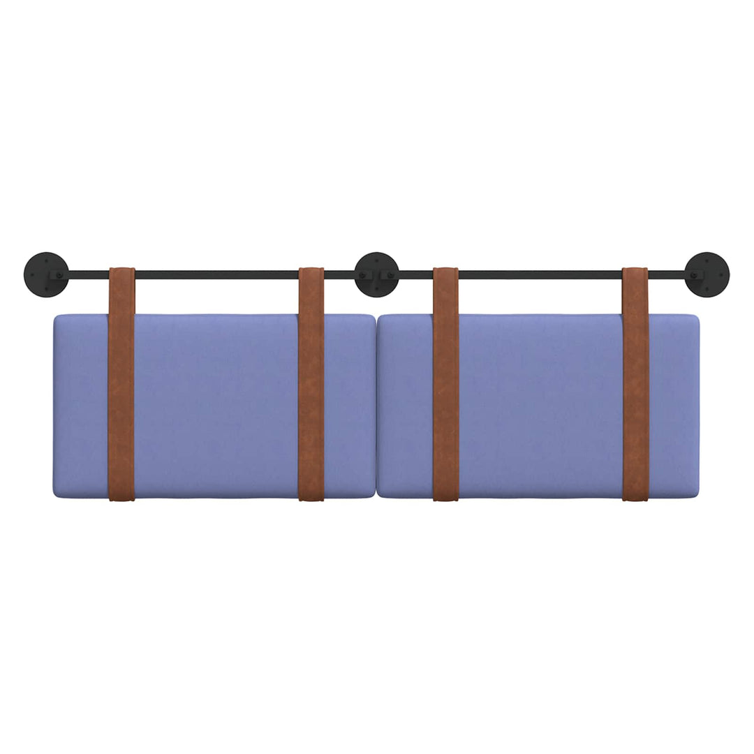 Hængende Hovedgavl Ensfarvet Jeans blå 130 x 55 x 5 cm Antik PU