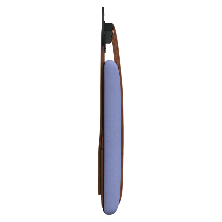 Hængende Hovedgavl Ensfarvet Jeans blå 130 x 55 x 5 cm Antik PU