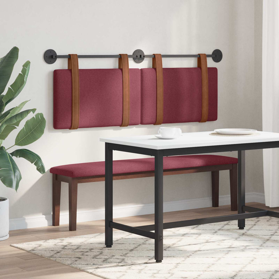 Hængende Hovedgavl Vægmonteret Vinrød 150 x 55 x 5 cm Antik PU