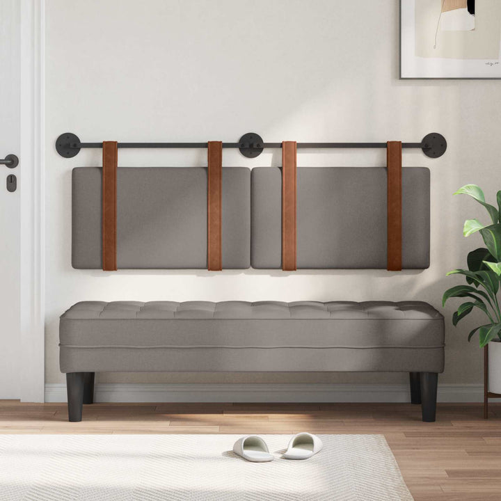 Hængende Hovedgavl Vægmonteret Gråbrun 150 x 55 x 5 cm Antik PU