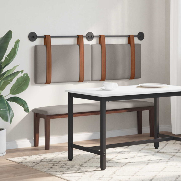 Hængende Hovedgavl Vægmonteret Gråbrun 150 x 55 x 5 cm Antik PU