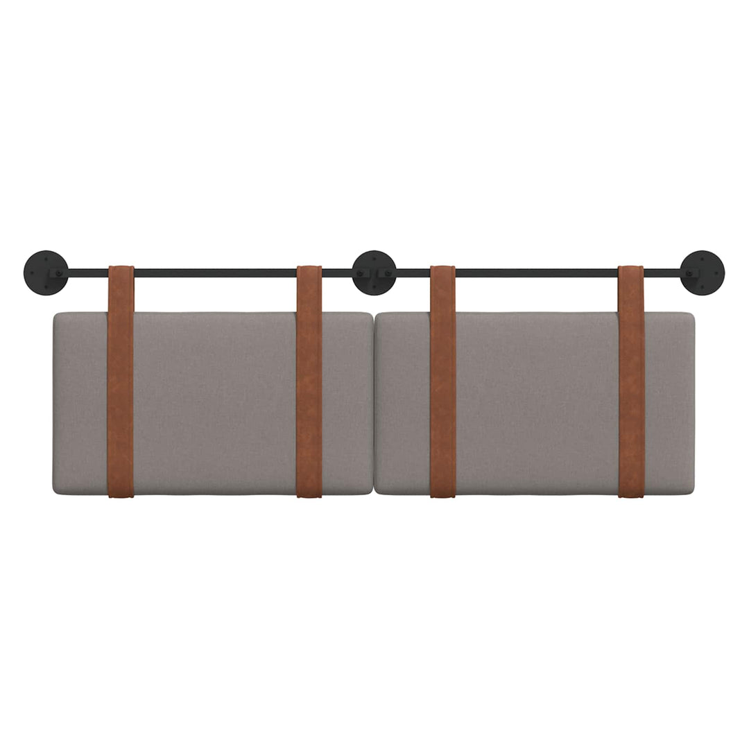 Hængende Hovedgavl Vægmonteret Gråbrun 150 x 55 x 5 cm Antik PU
