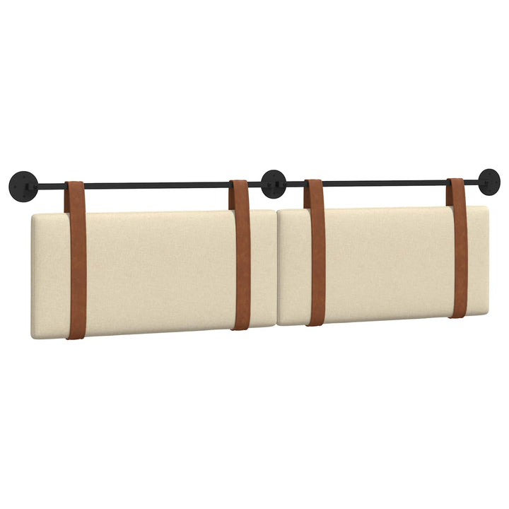 Hængende sengegavl Creme Antik PU
