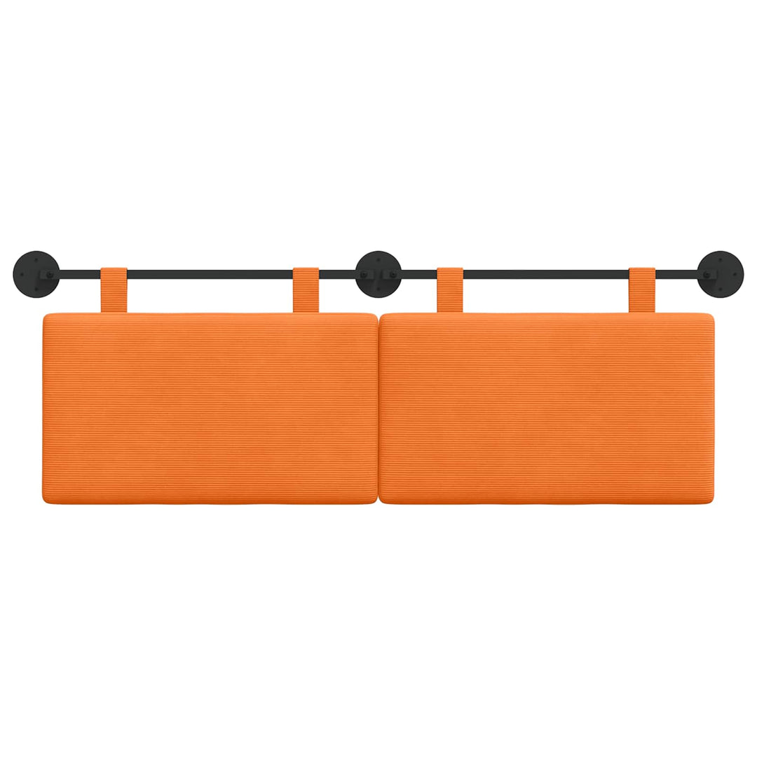 Hængende sengegavl Orange Velourstof