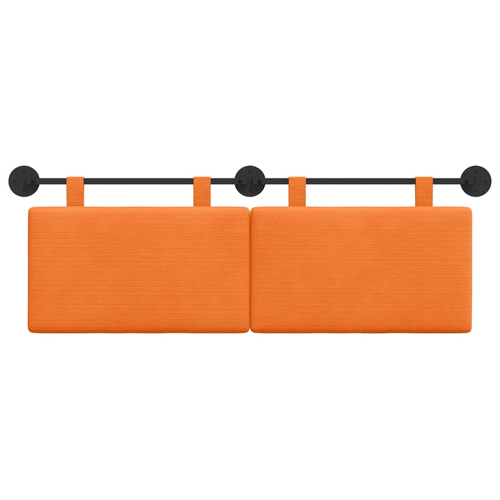 Hængende sengegavl Orange Velourstof