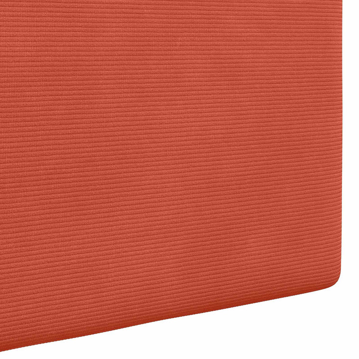 Hængende sengegavl Rød orange Velourstof