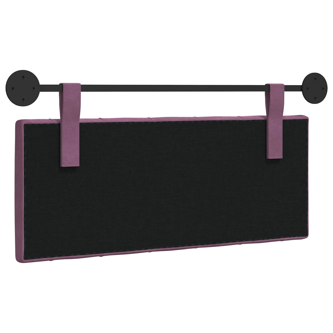 Hængende sengegavl Med LED-lys Lilla Fløjl