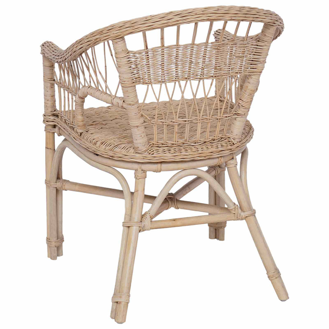 Staplestol Naturfarvet 60 x 60 x 81 cm Rattan