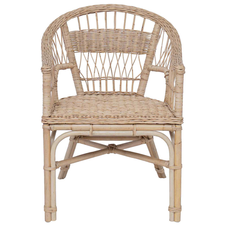 Staplestol Naturfarvet 60 x 60 x 81 cm Rattan