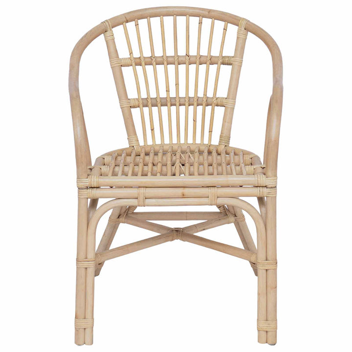 Staplestol Naturfarvet 58 x 60 x 81 cm Rattan