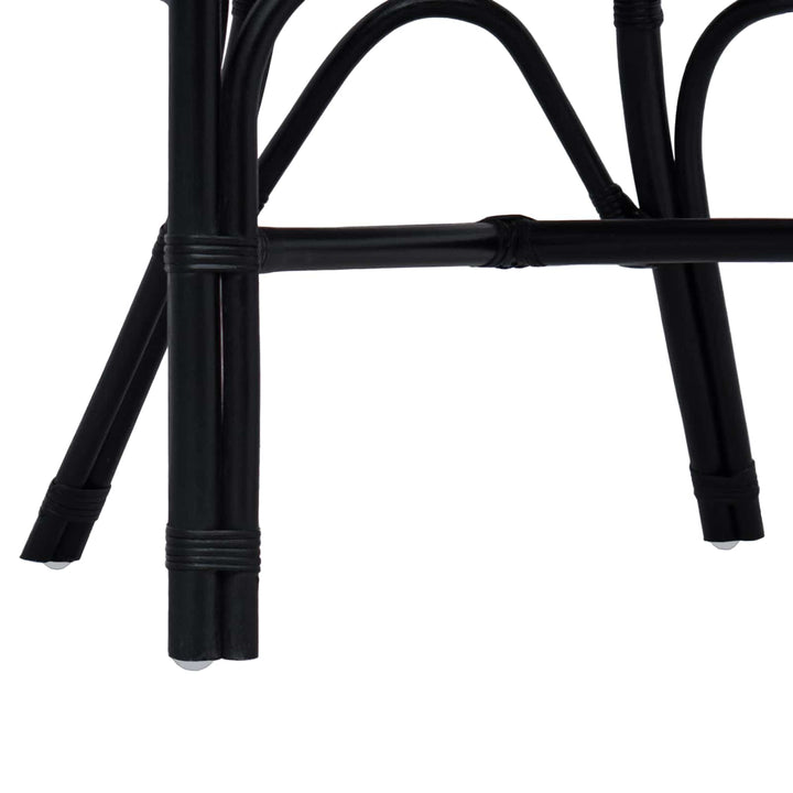Staplestol Sort 58 x 60 x 81 cm Rattan