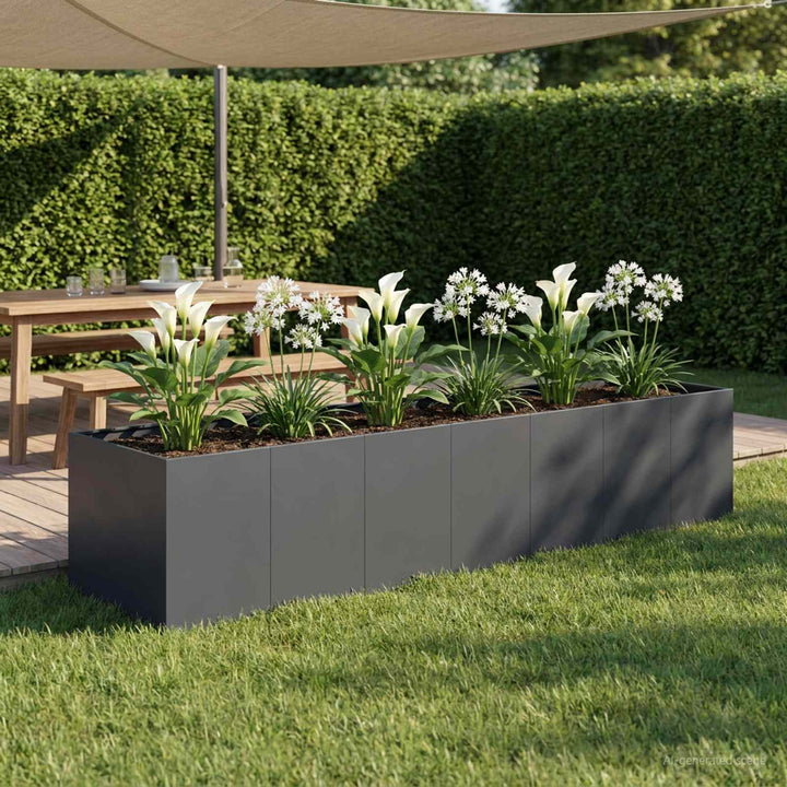 Have Blomsterkrukke Antracit 280 x 80 x 60 cm Koldvalset stål