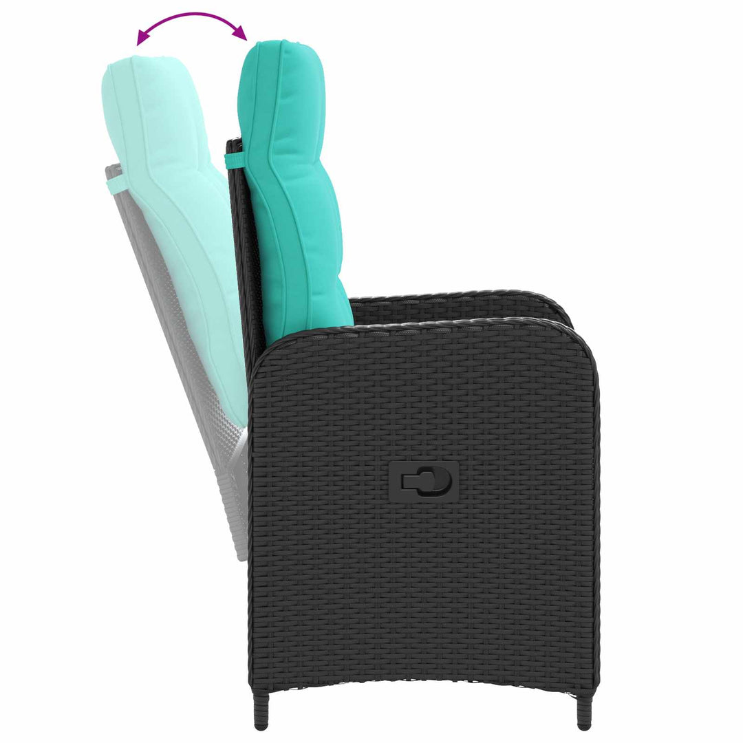 Udendørs spise sæt 9 stk. polyrattan