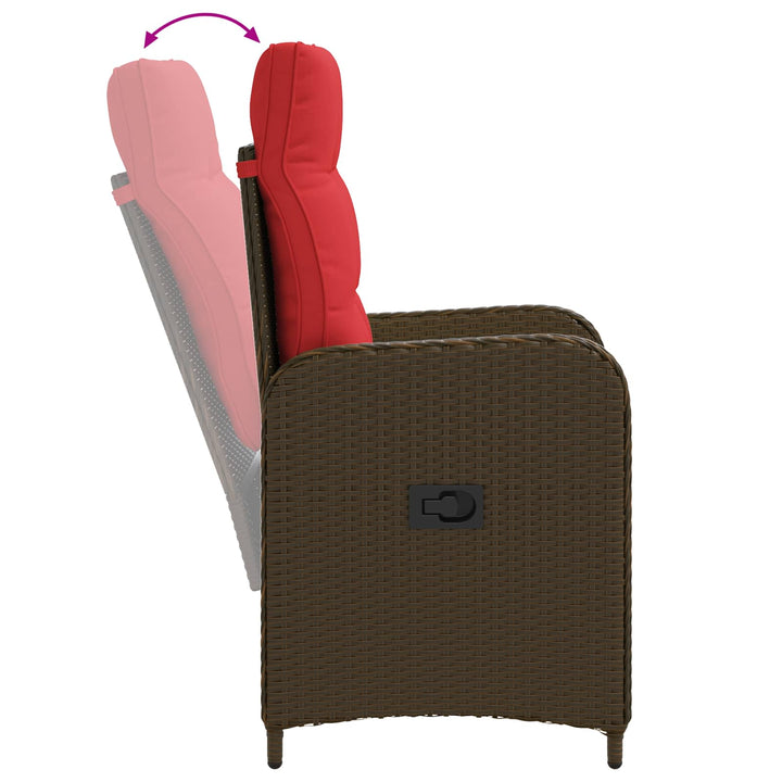 Udendørs spise sæt 7 stk. polyrattan