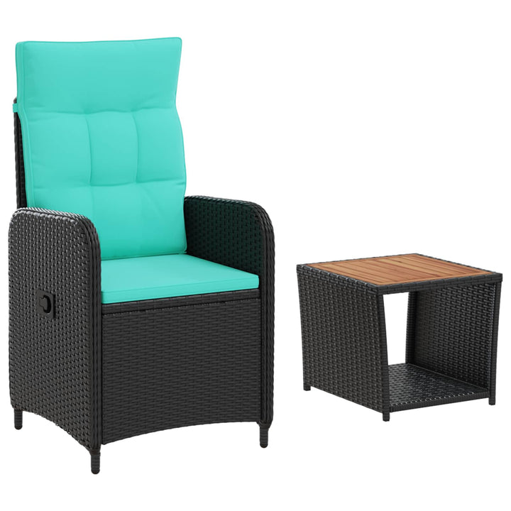 Have lounge sæt 2 stk. PE rattan og pulverlakeret stål