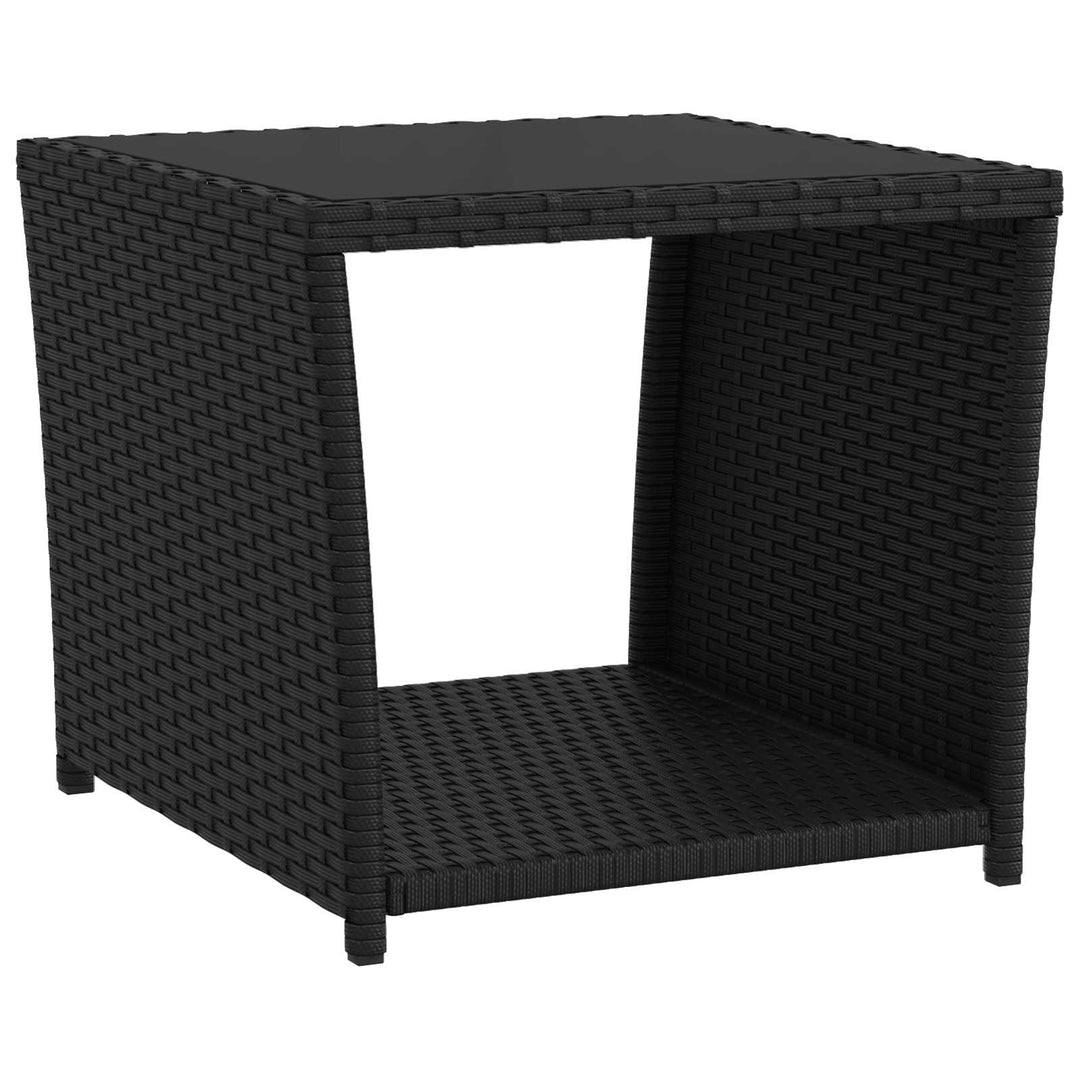 Have lounge sæt 3 stk. PE rattan og pulverlakeret stål