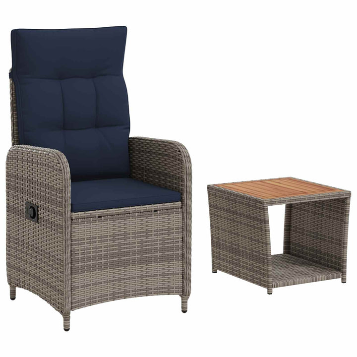 Have lounge sæt 2 stk. PE rattan og pulverlakeret stål