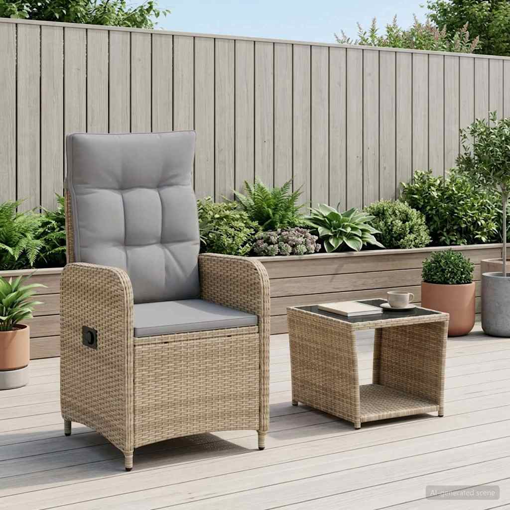Have lounge sæt 2 stk. Beige og lys grå